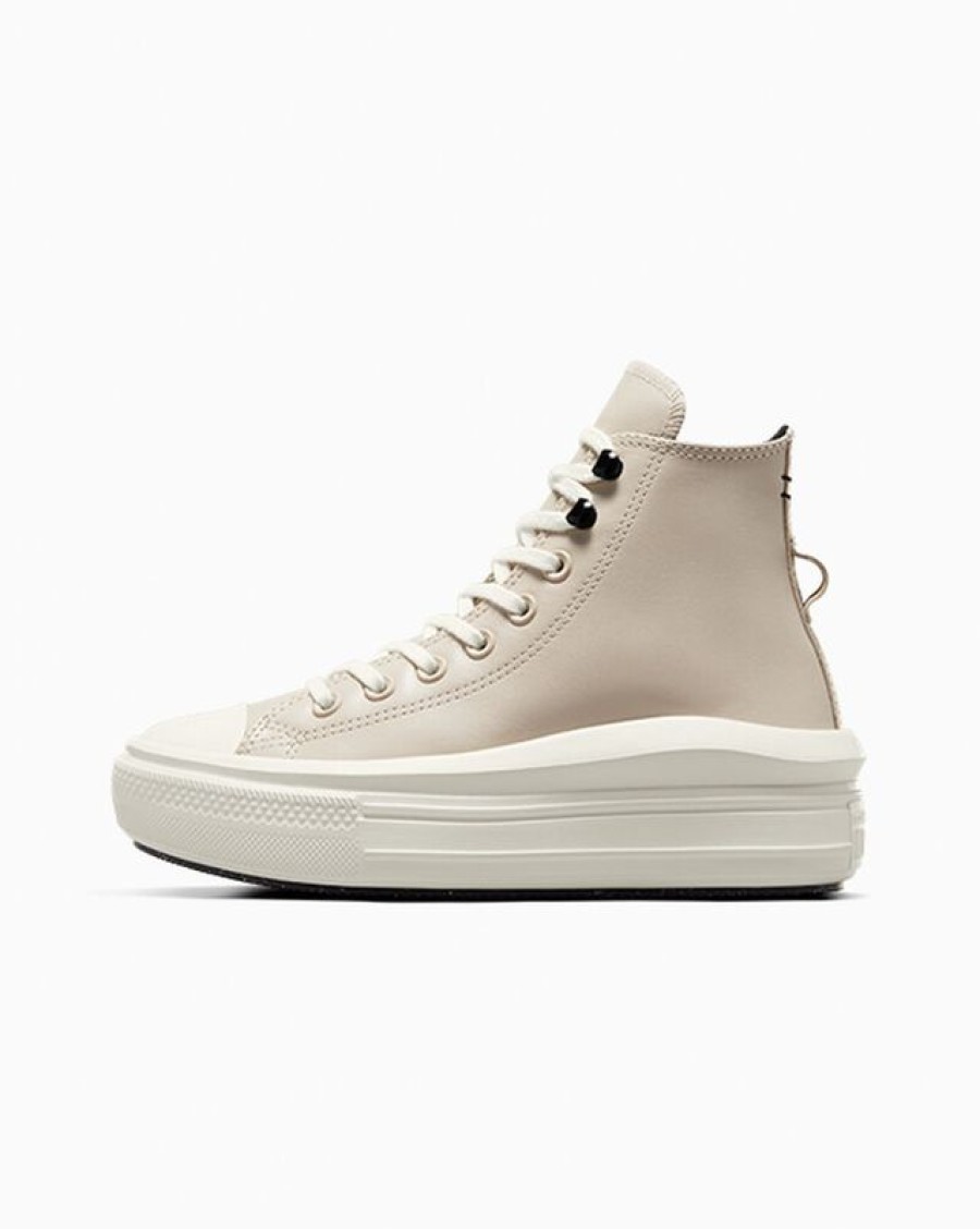 Femme Converse Montantes | Chuck Taylor All Star Move Platform Fleece-Lined Leather