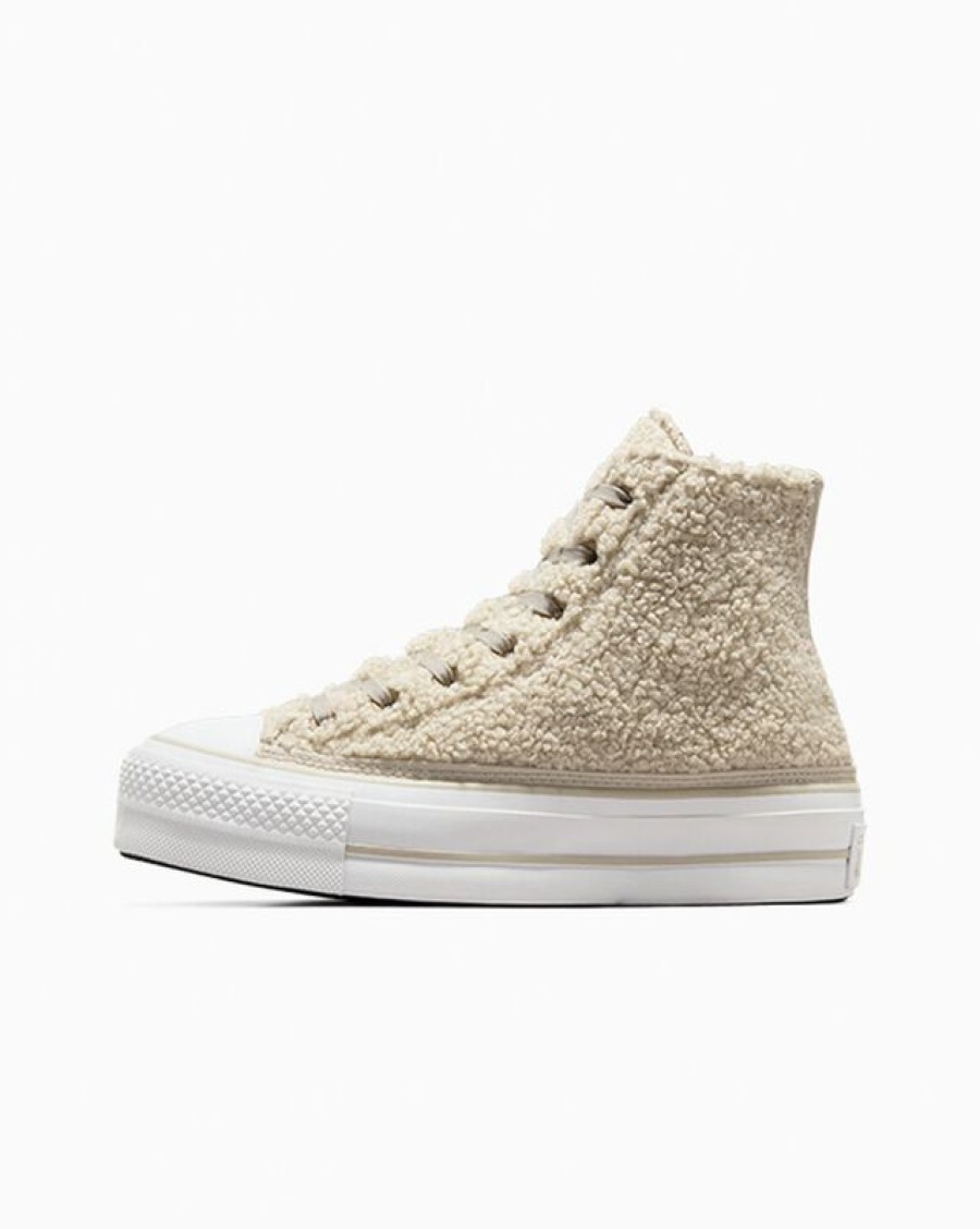 Femme Converse Montantes | Chuck Taylor All Star Lift Platform Sherpa