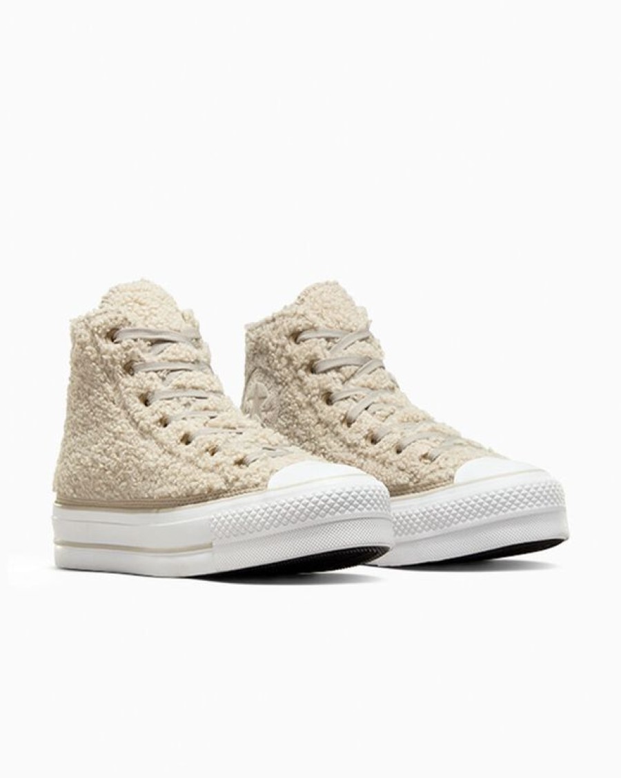 Femme Converse Montantes | Chuck Taylor All Star Lift Platform Sherpa