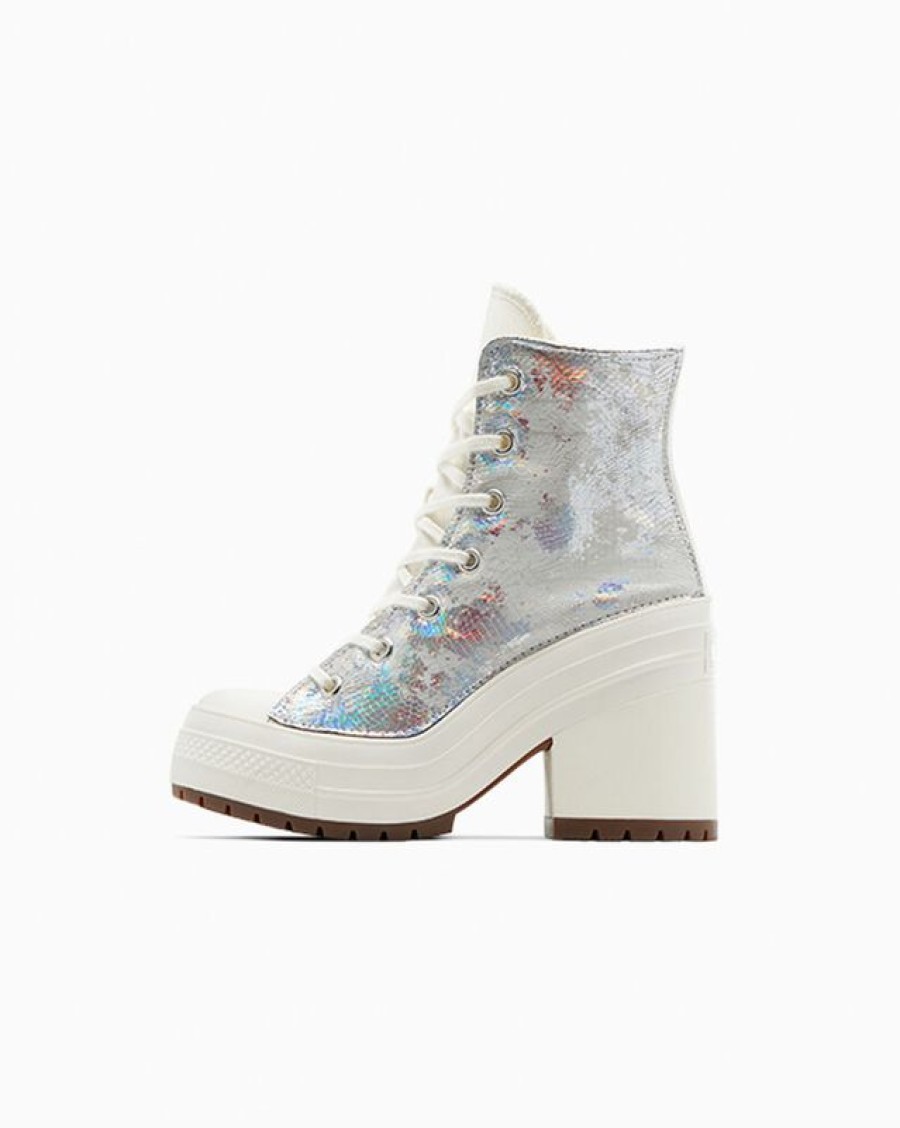 Femme Converse Plateformes | Chuck 70 De Luxe Heel Metallic