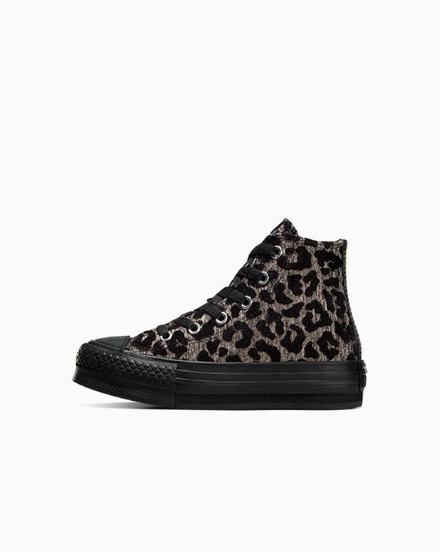 Enfant Converse Plateformes | Chuck Taylor All Star Eva Lift Platform Leopard