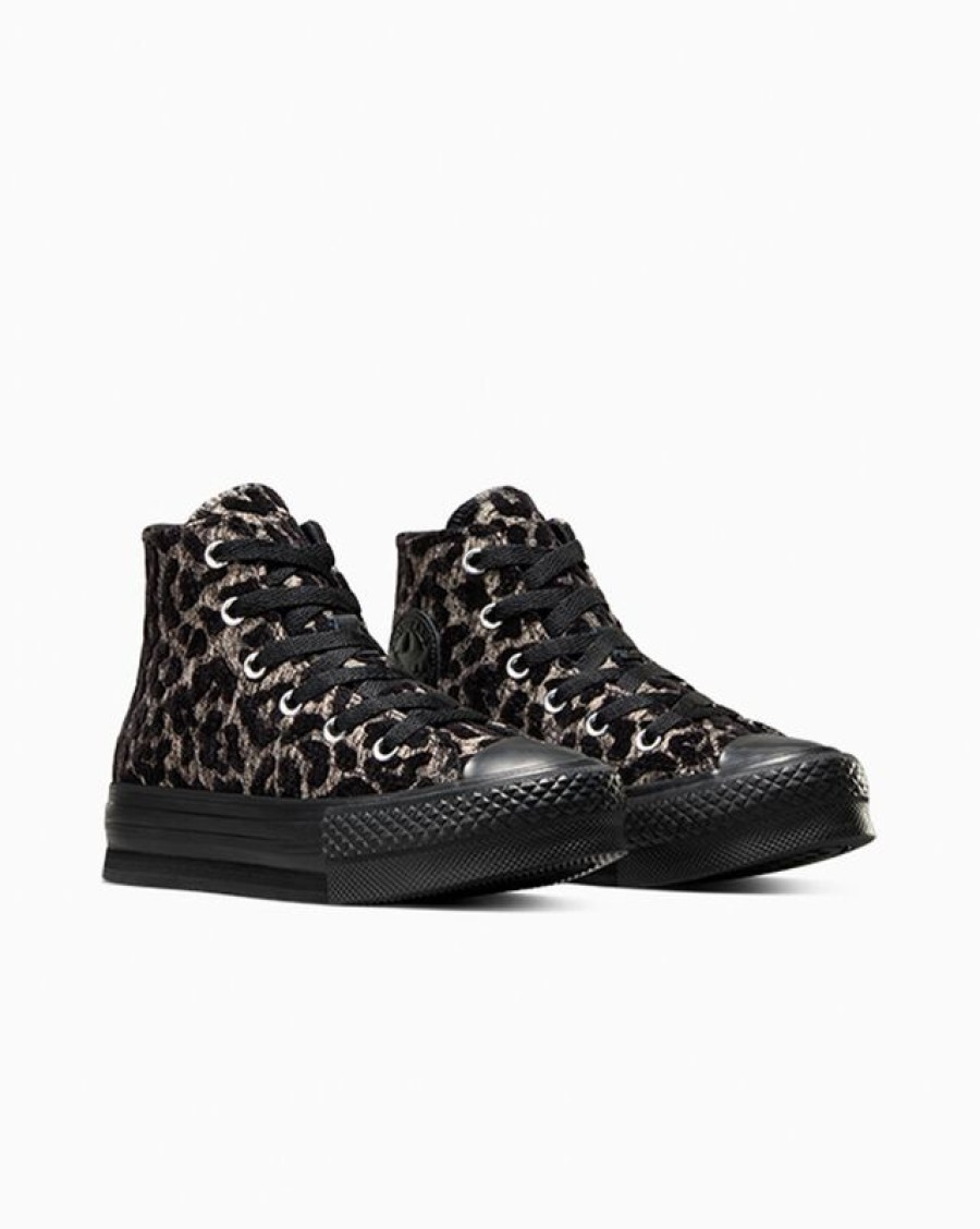 Enfant Converse Plateformes | Chuck Taylor All Star Eva Lift Platform Leopard