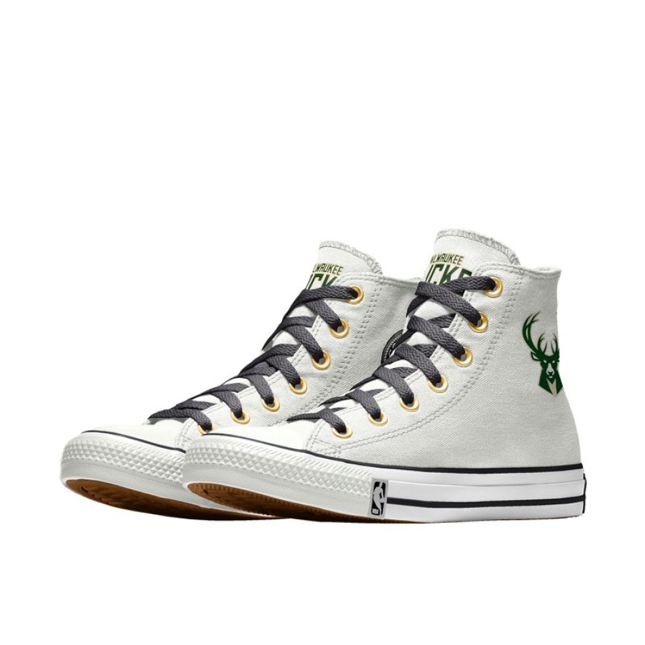 Femme Converse Modeles Plus Larges | Custom Chuck Taylor All Star Nba By You - Milwaukee Bucks