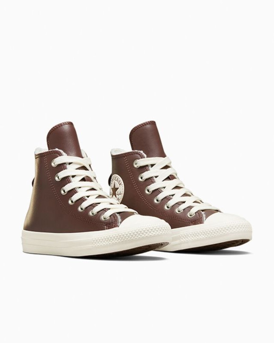 Femme Converse Montantes | Chuck Taylor All Star Leather Faux Fur Lining