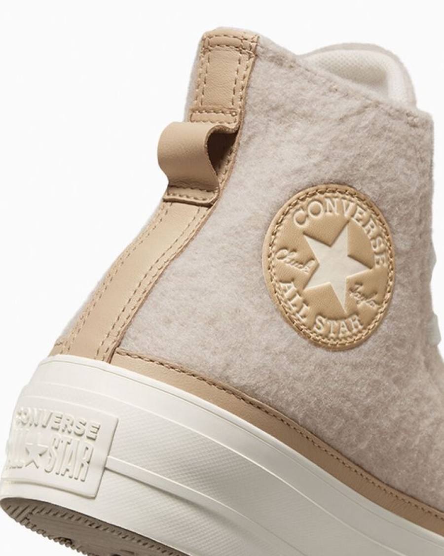 Femme Converse Montantes | Chuck Taylor All Star Lift Platform Faux Mohair