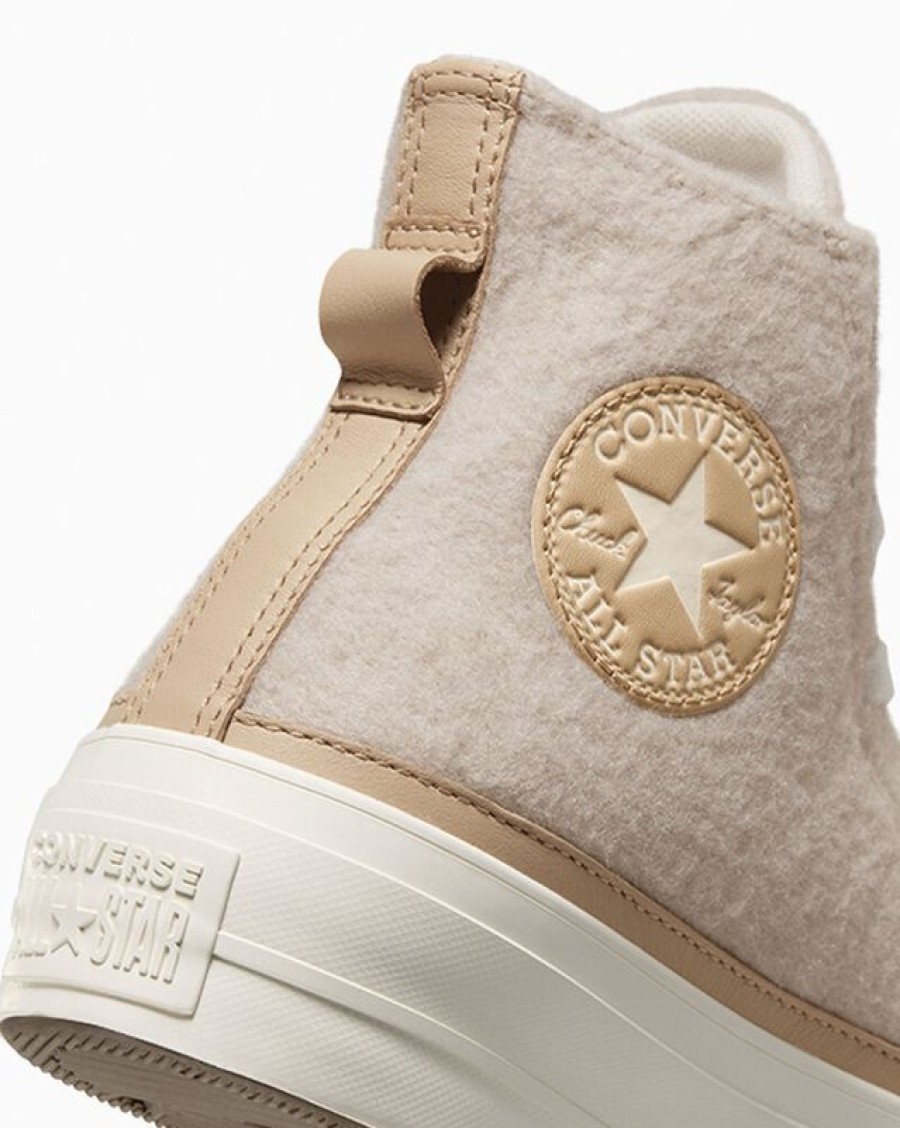 Femme Converse Winter Shop | Chuck Taylor All Star Lift Platform Faux Mohair