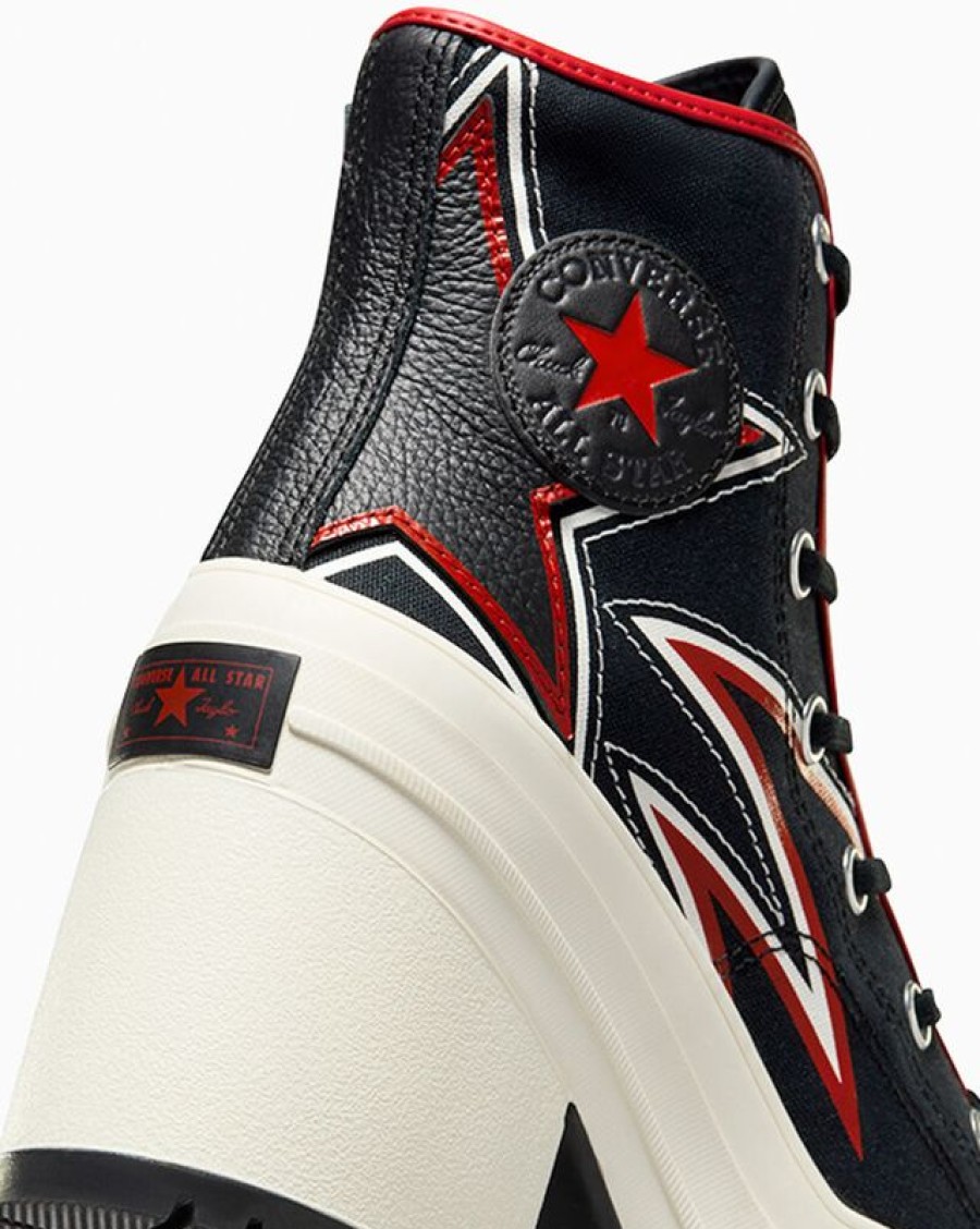 Femme Converse Plateformes | Chuck 70 De Luxe Heel Moto