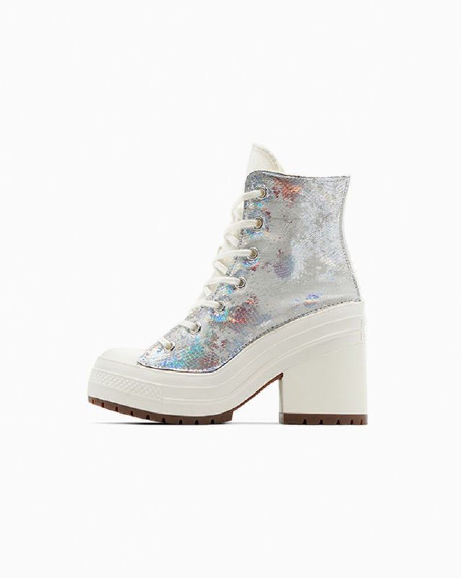 Femme Converse Montantes | Chuck 70 De Luxe Heel Metallic