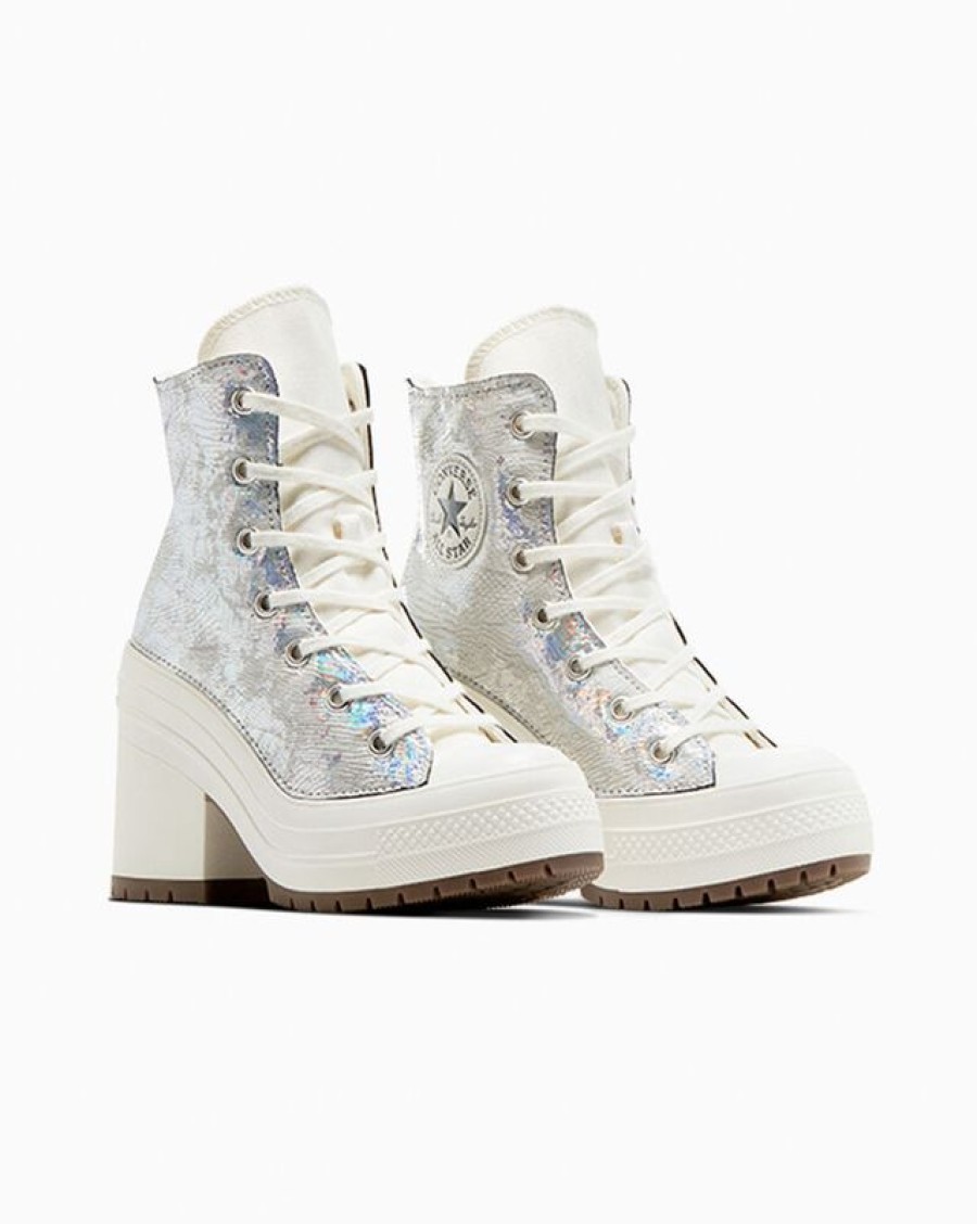 Femme Converse Montantes | Chuck 70 De Luxe Heel Metallic