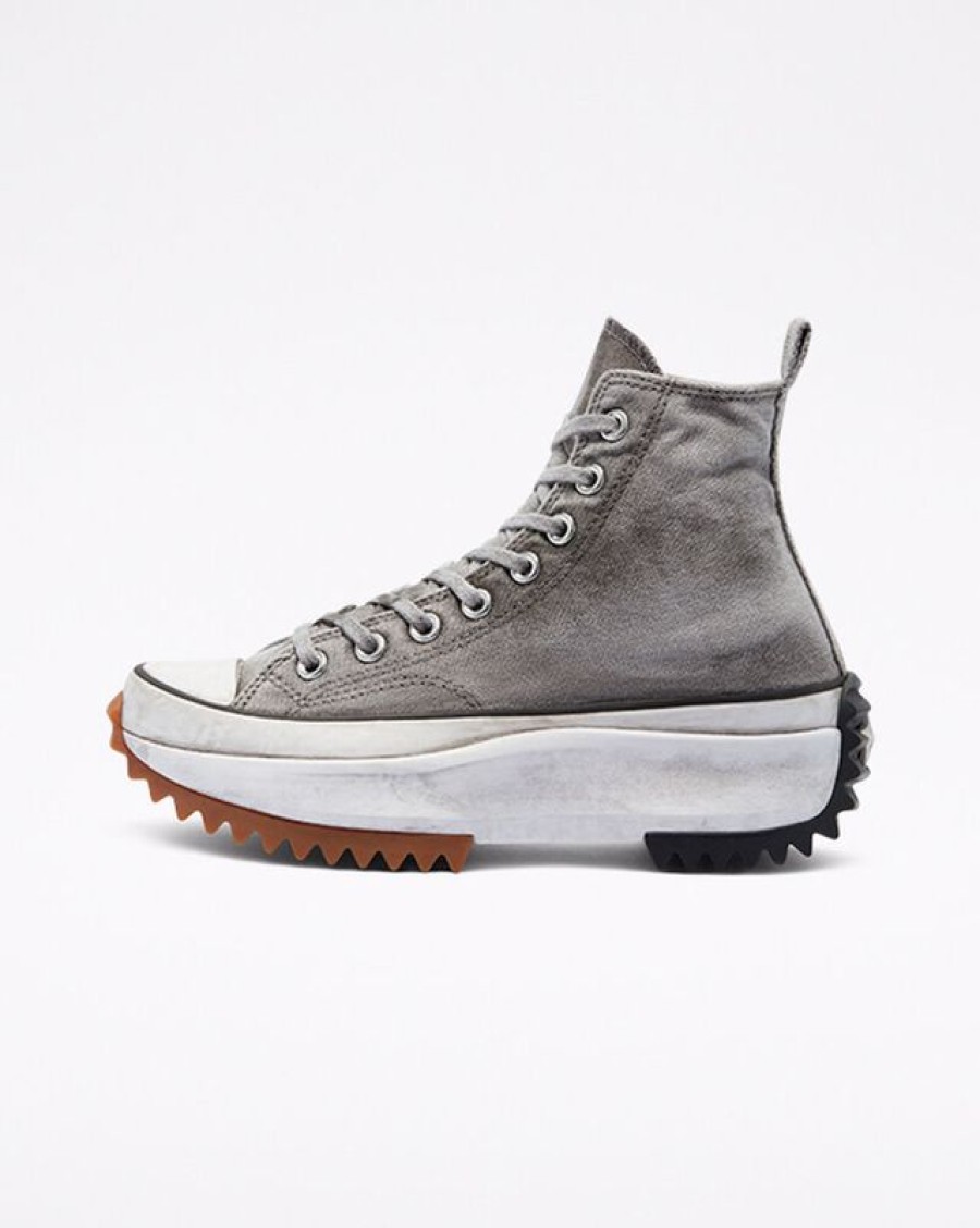 Homme Converse Plateformes | Run Star Hike Smoked Canvas