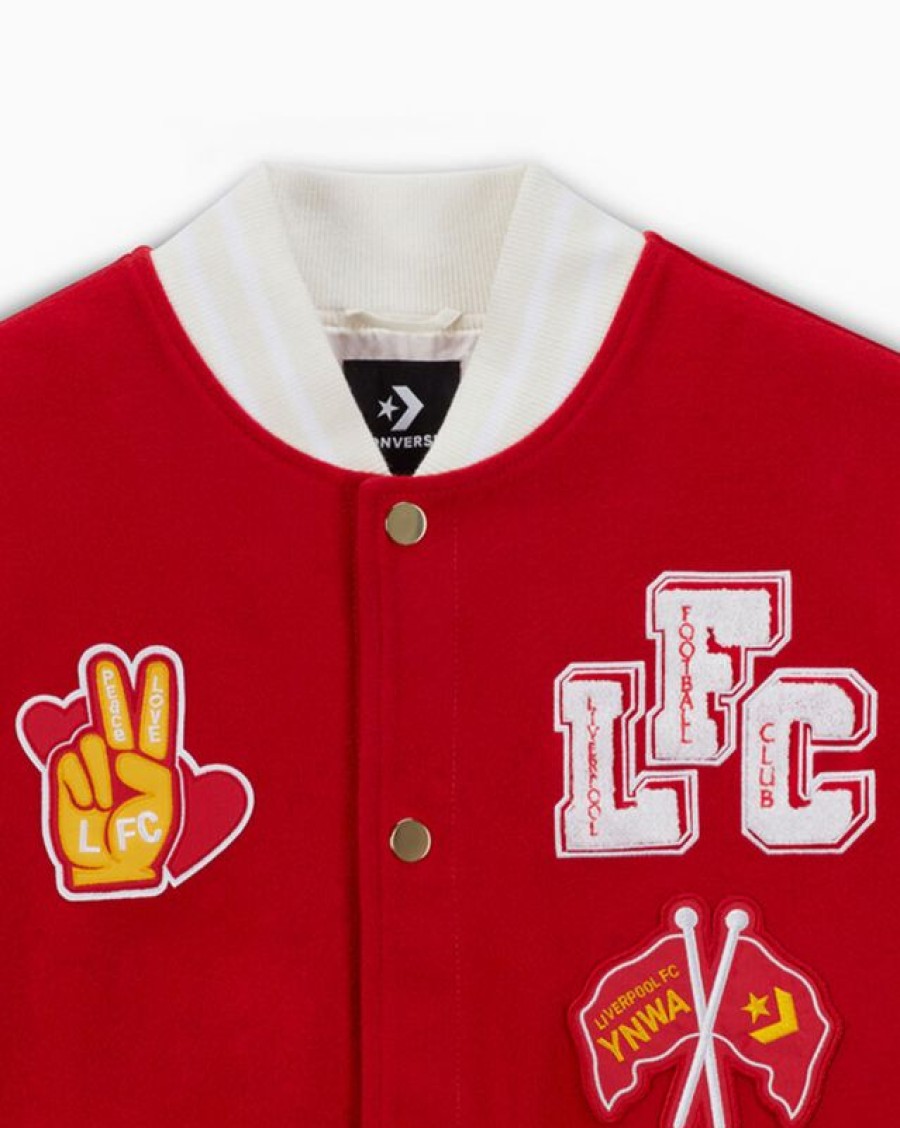 Femme Converse Vestes Et Sweat-Shirts | Converse X Lfc Woven Varsity Jacket