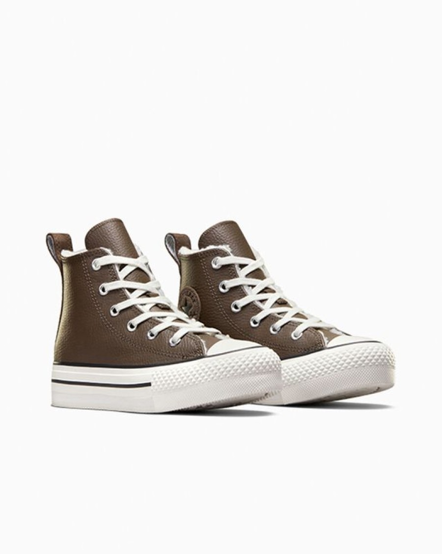 Homme Converse Winter Shop | Chuck Taylor All Star Eva Lift Leather Sherpa