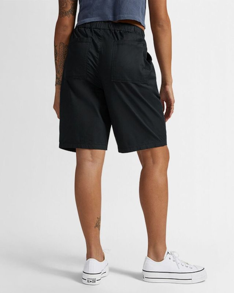 Femme Converse Pantalons Et Shorts | Short Tisse A Coupe Classique Mi-Long