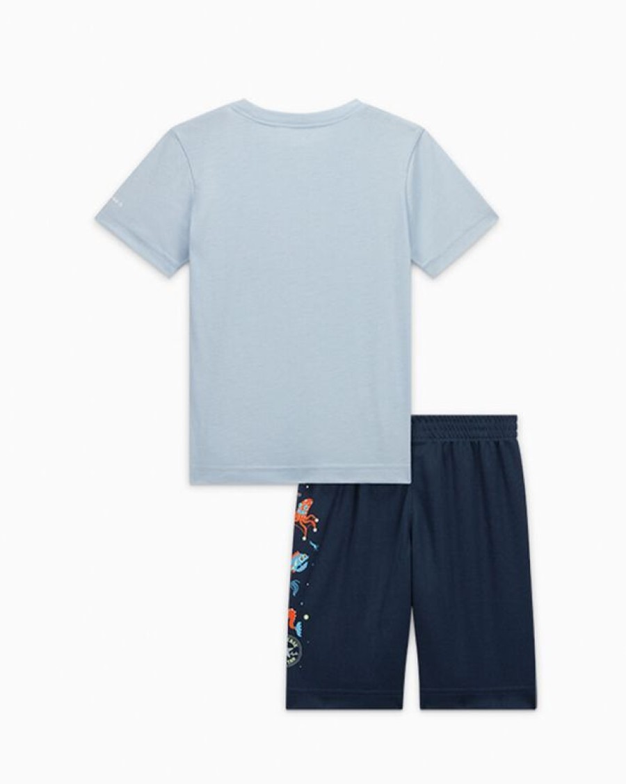 Enfant Converse Hauts Et T-Shirts | Deep Sea Cruisers T-Shirt & Shorts Set