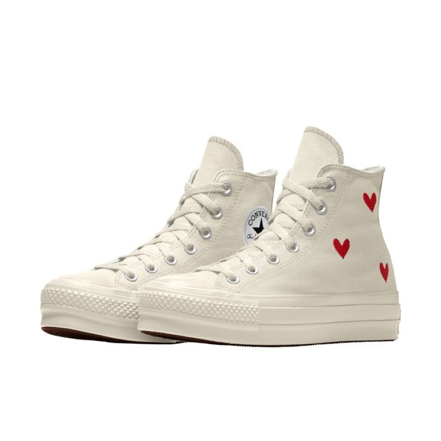 Femme Converse Montantes | Custom Chuck Taylor All Star Lift Platform Embroidery By You