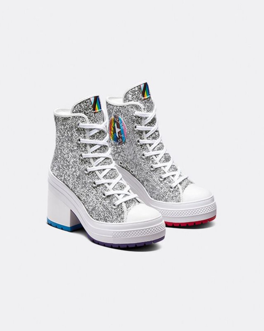 Femme Converse Plateformes | Chuck 70 De Luxe Heel Pride