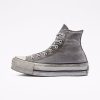 Femme Converse Plateformes | Chuck Taylor All Star Platform Smoked Canvas