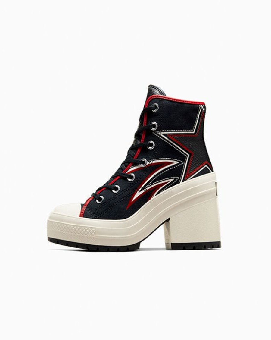 Femme Converse Montantes | Chuck 70 De Luxe Heel Moto