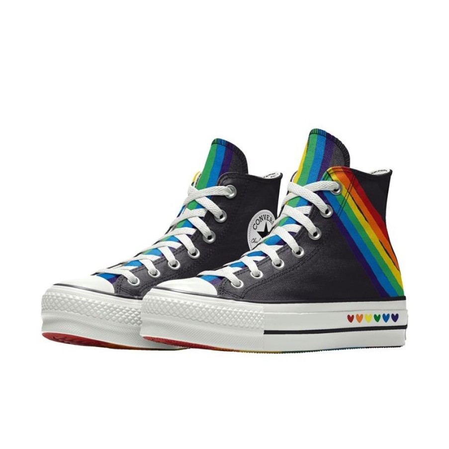 Femme Converse Customiser | Custom Chuck Taylor All Star Lift Platform Pride By You