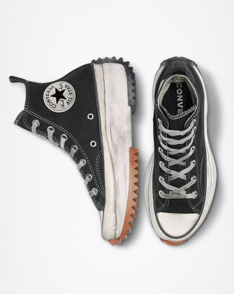 Homme Converse Plateformes | Run Star Hike Smoked Canvas