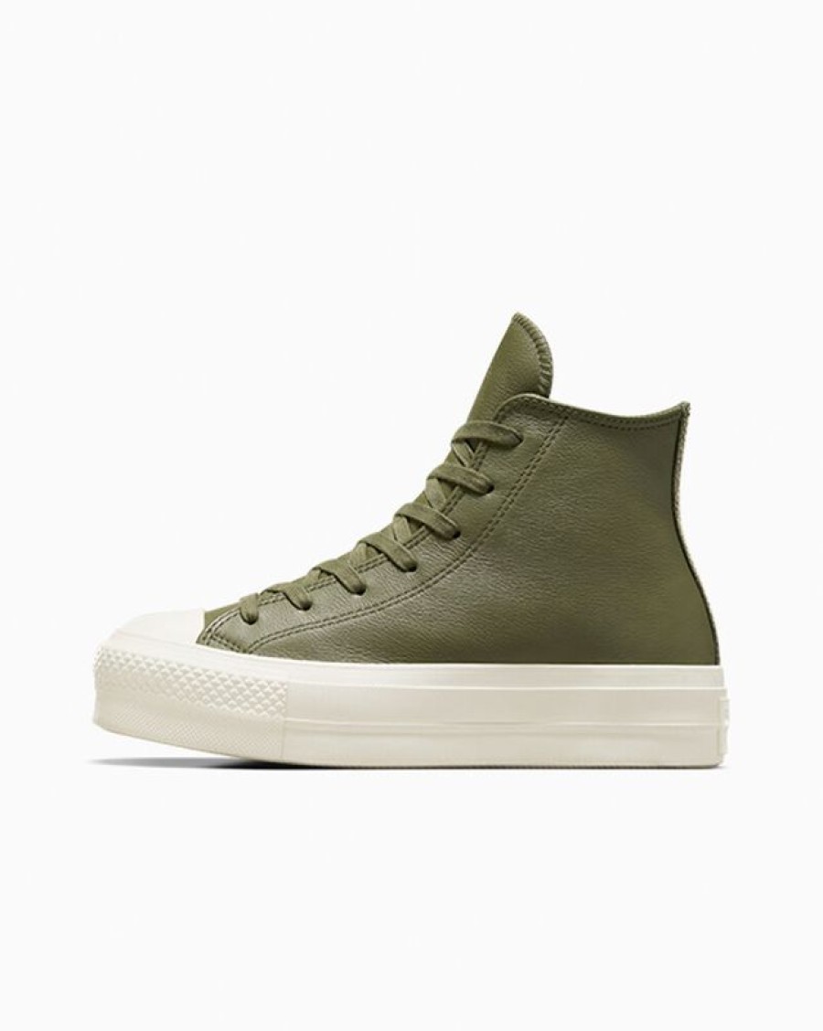 Femme Converse Montantes | Chuck Taylor All Star Lift Platform Leather