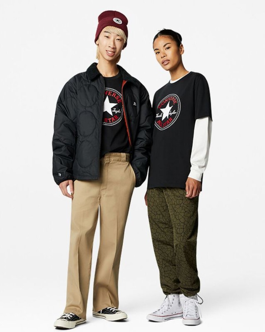 Homme Converse Winter Shop | T-Shirt A Coupe Standard Converse Go-To All Star Patch