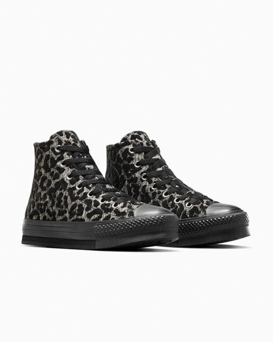 Enfant Converse Montantes | Chuck Taylor All Star Eva Lift Platform Leopard