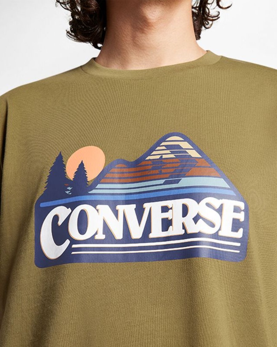 Homme Converse Hauts Et T-Shirts | All Star Mountain Graphic T-Shirt