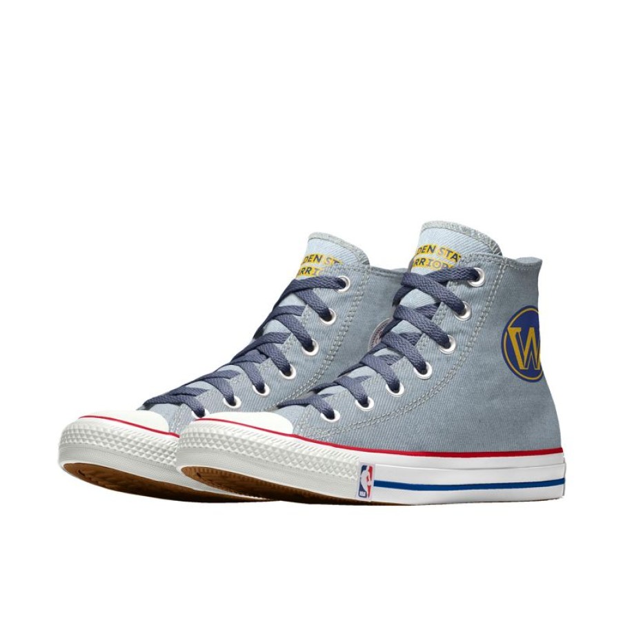 Femme Converse Modeles Plus Larges | Custom Chuck Taylor All Star Nba By You - Gold State Warriors