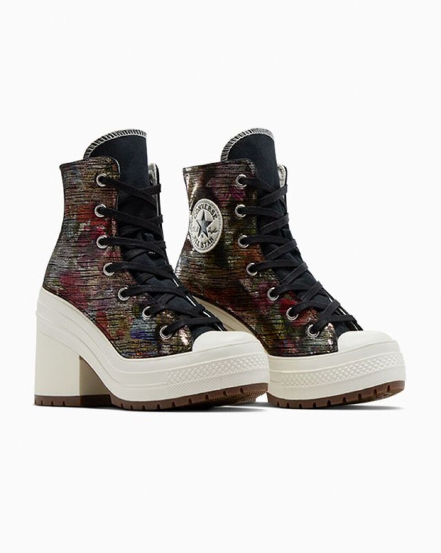 Femme Converse Montantes | Chuck 70 De Luxe Heel Metallic